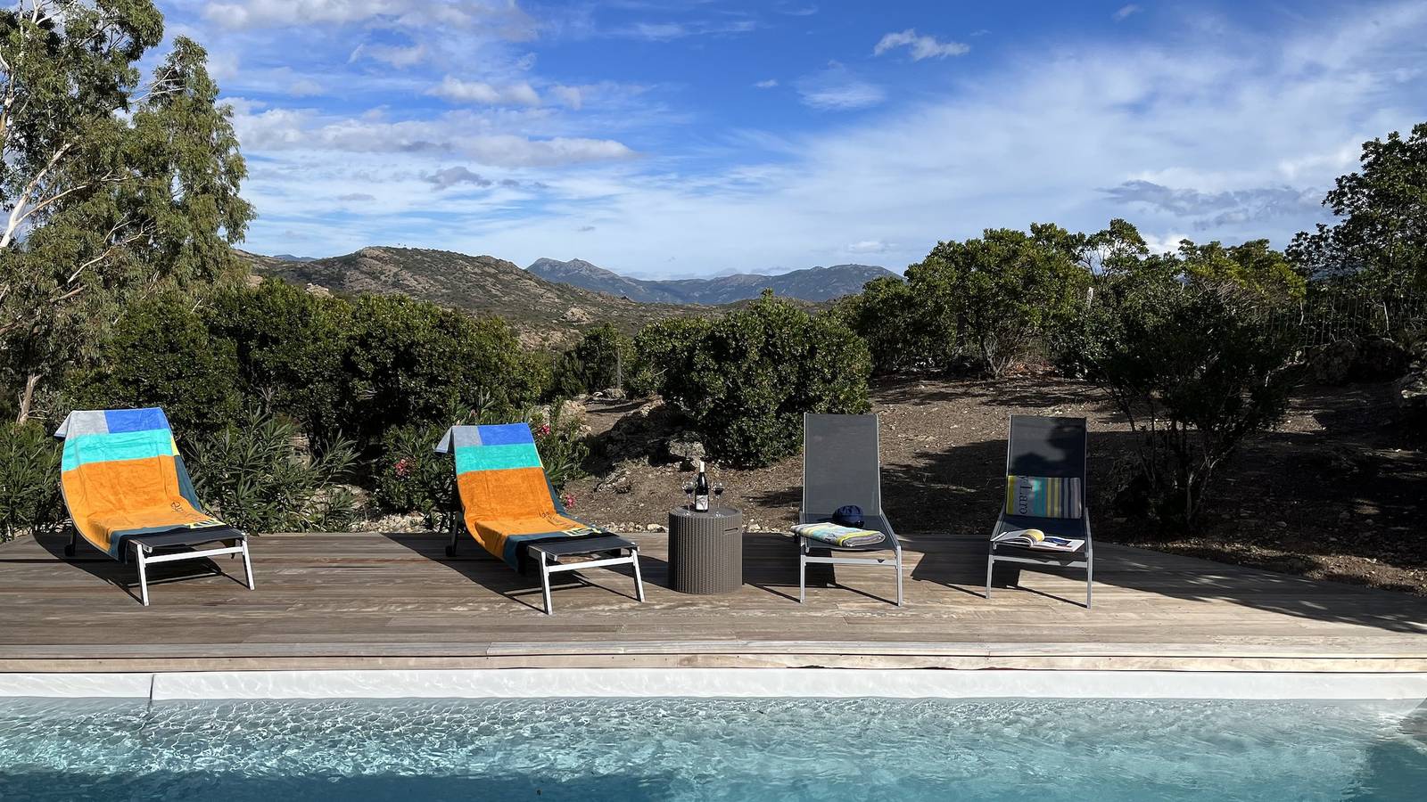 Villa Saint Florent - Terrasse und Swimmingpool in Santo-Pietro-di-Tenda, Calvi und Umgebung