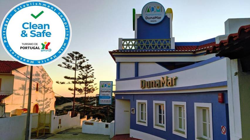 Aparthotel para 4 pessoas, com vista e varanda em Vila Nova de Milfontes