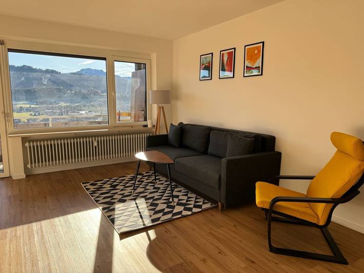 Ferienwohnung für 2 Personen, mit Balkon und Ausblick in Wertach - 2