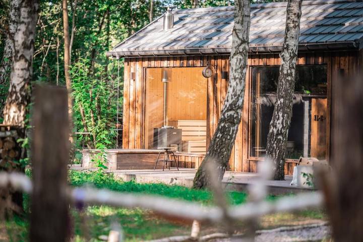 Wiejski domek dla 4 osób, z Taras i Ogród oraz Sauna i Widok w Mazowsze