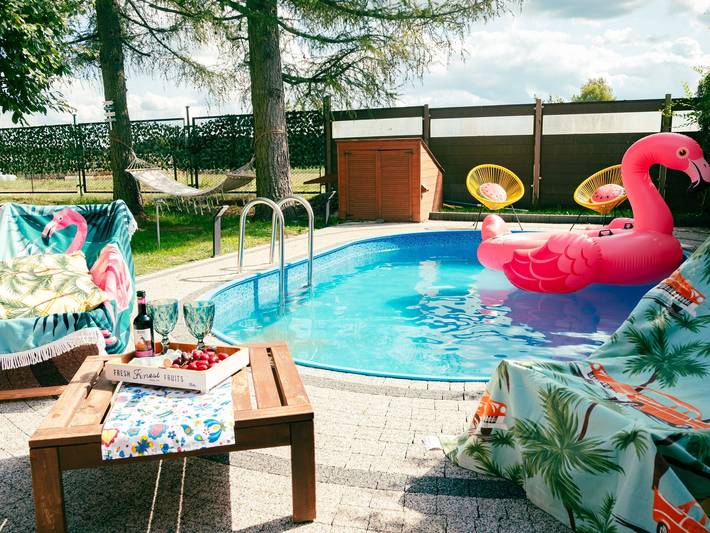 Ferienhaus für 6 Personen, mit Pool und Sauna sowie Whirlpool in Pommern