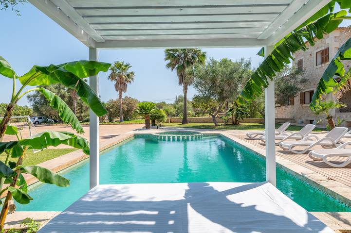 Finca mit Whirlpool für 12 Personen, mit Garten und Kinderpool sowie Whirlpool auf Mallorca Süden - 3