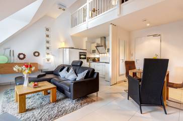 Ferienwohnung für 4 Personen, mit Sauna und Balkon in Benz