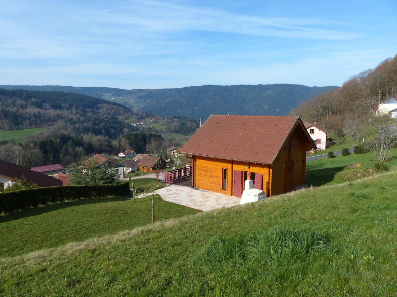 Chalet 3*** Les Hortensias Bleus - vue panoramique (alt. 600 m) in Basse-sur-le-Rupt, Parc naturel régional des Ballons des Vosges