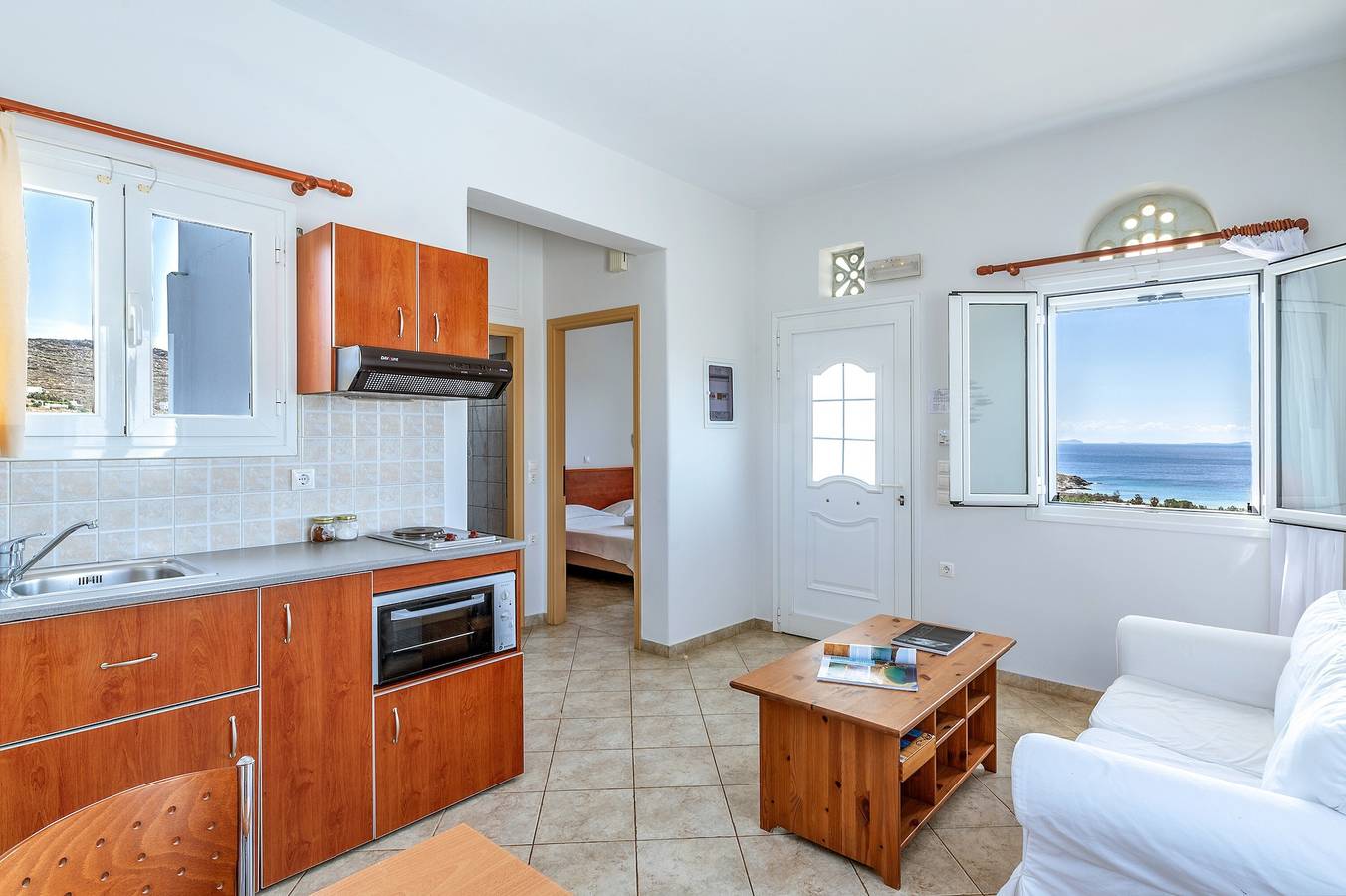 Ferienhaus 'Anemologio 102 Tinos' mit Meerblick, Wlan und Klimaanlage in Ormos Agiou Ioannou, Tínos