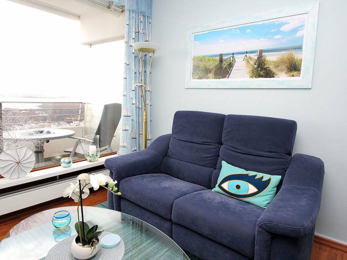 Ferienwohnung für 2 Personen, mit Balkon und Seeblick, mit Haustier in der Lübecker Bucht