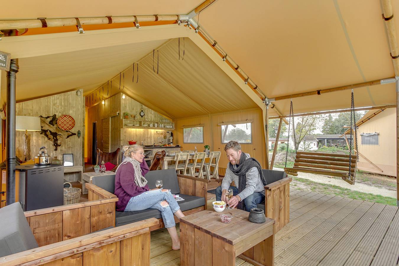 Glamping voor 6 Personen in Uden, Noord-Brabant