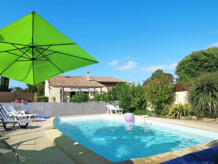 Maison de vacances pour 5 personnes, avec Terrasse ainsi que Jardin et Piscine