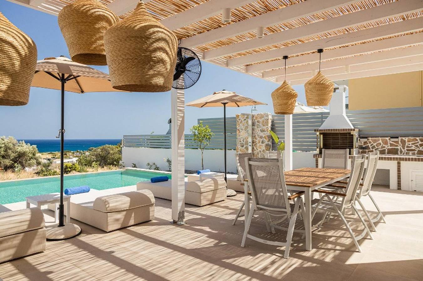 Villa für 6 Personen mit Terrasse in Gennadi, Rhodos