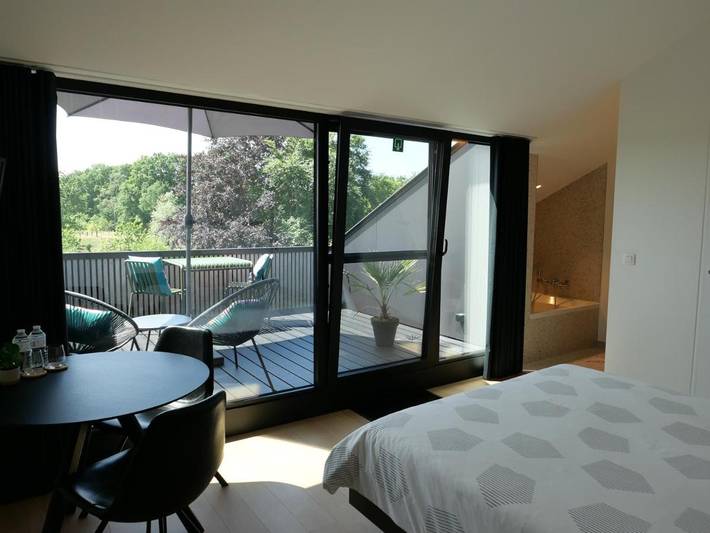 Location de vacances pour 2 personnes, avec Balcon ainsi que Terrasse et Vue à Wetteren