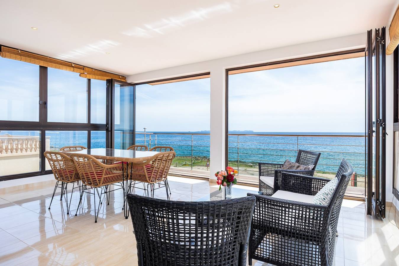 Ganze Wohnung, Ferienwohnung 'Brisas Vista Mar' mit Meerblick, Wlan und Klimaanlage in Es Trenc, Campos