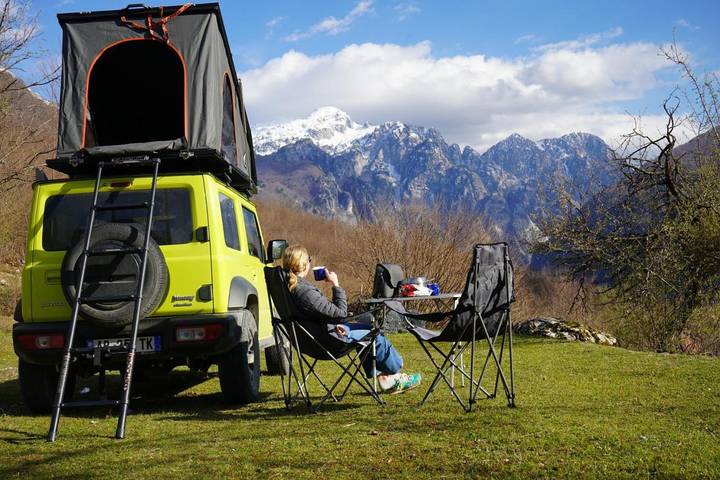Kemping dla 3 osób, z widok w Albania