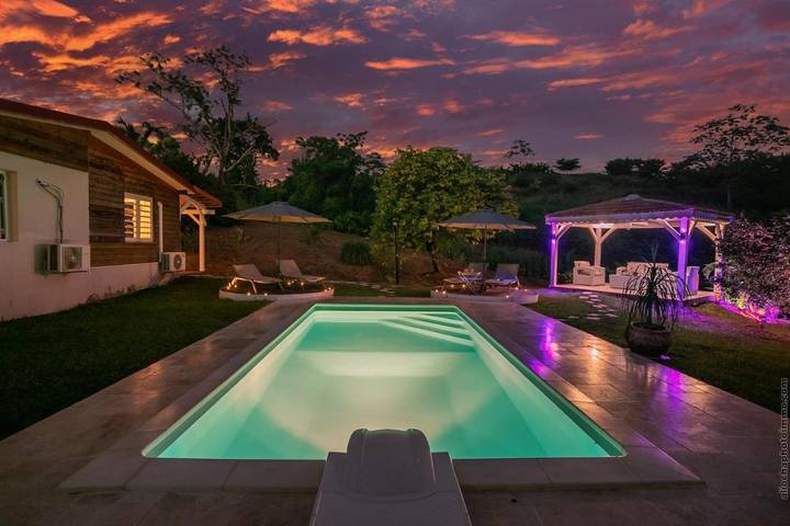 Gîte pour 5 personnes, avec vue ainsi que jardin et piscine à Le François - 3