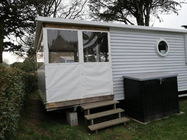 Camping para 4 personas, con vistas y jardín además de piscina y sauna, Se admiten mascotas en Carnac