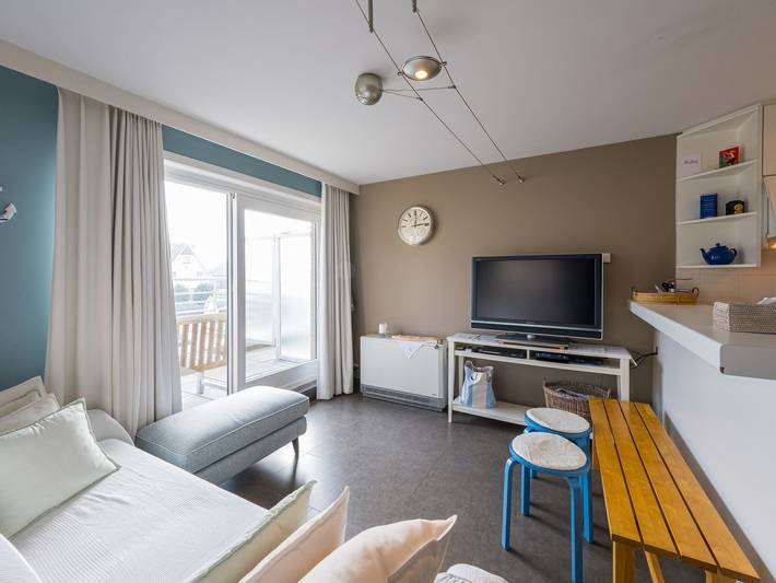 Location de vacances pour 5 personnes, avec terrasse en Mer du Nord (Belgique)
