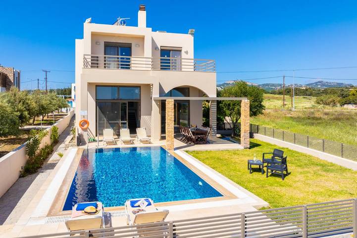 Villa für 8 Personen, mit Terrasse und Garten sowie Meerblick auf Rhodos - 4