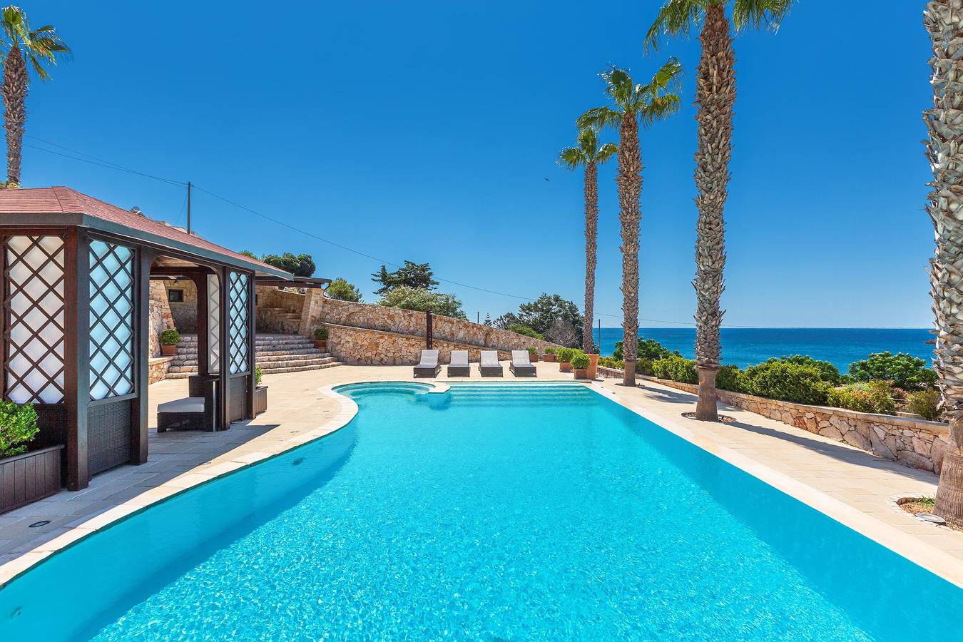 Gästehaus für 8 Personen mit Pool in Patù, Golf von Tarent