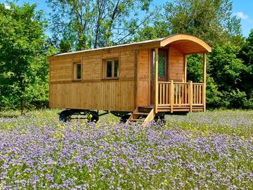 Tente pour 2 personnes, avec jardin ainsi que terrasse et vue dans le Calvados