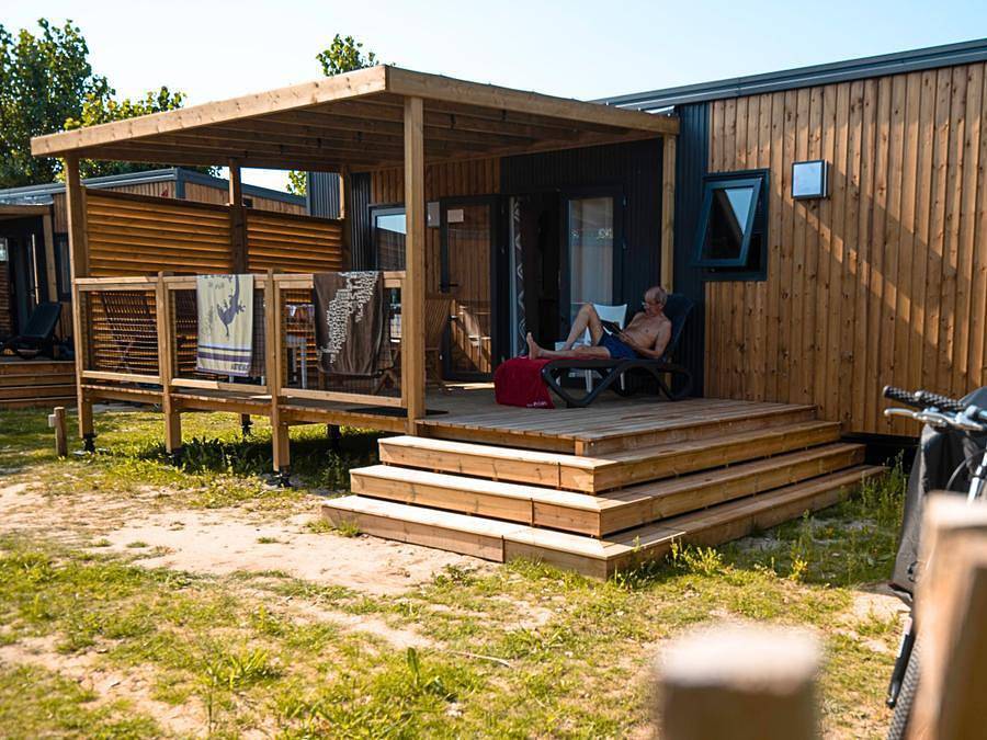 Camping Les Alizés  - Mobilheim 5 personen - Privilege N°1 32m² 1 Badezimmer in Saint-Hilaire-de-Riez, Vendée