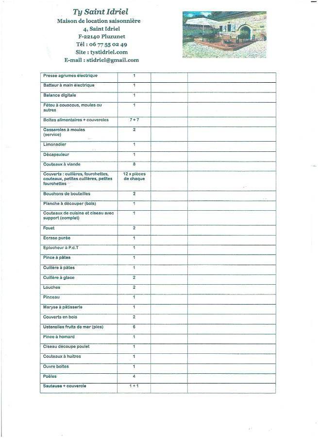 Location de vacances pour 6 personnes, avec jardin, animaux acceptés à Pluzunet - 3