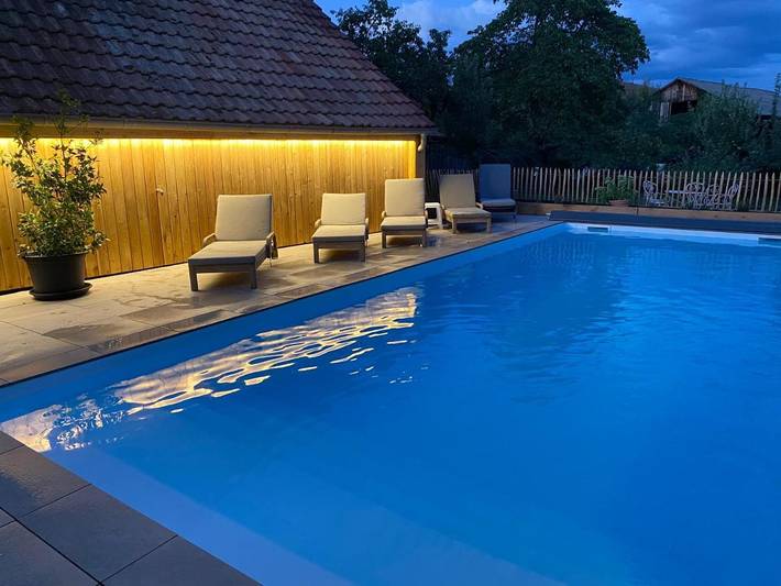Gîte pour 4 personnes, avec Terrasse ainsi que Jardin et Piscine dans Diebolsheim - 4