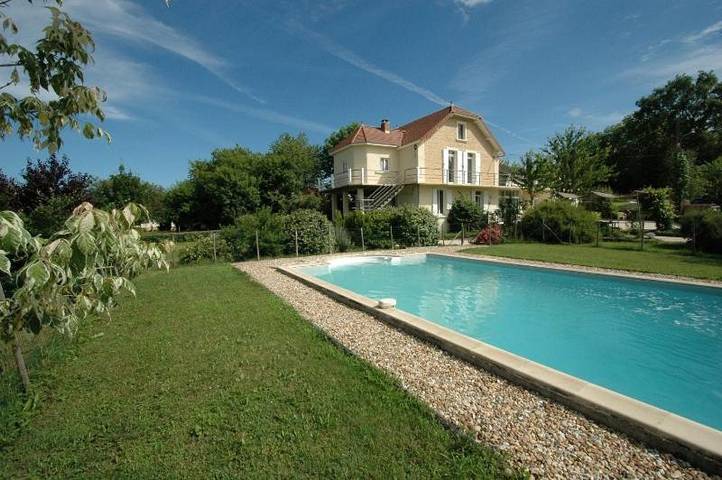Ferienhaus für 2 Personen, mit Terrasse und Garten sowie Pool und Ausblick