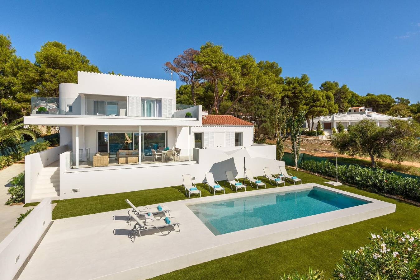 Holiday house with private pool for 8 persons approx. 291 qm in Santo Tomas, Menorca (South coast of Menorca) in Santo Tomas, Es Migjorn Gran