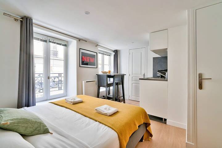 Entire apartment, New and Bright Studio in the Heart of Paris (1G) in 10th Arrondissement, Paris