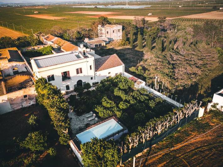 Casa vacanza per 3 persone, con panorama e giardino nonché piscina a Petrosino