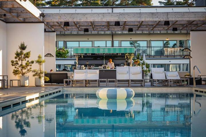 Hotel für 6 Personen, mit Balkon und Whirlpool sowie Terrasse und Garten in Bastad - 4