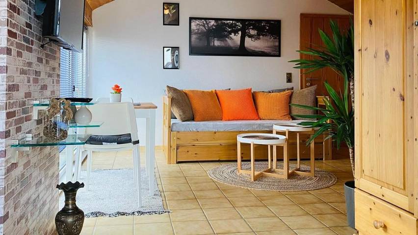 Ferienwohnung für 3 Personen, mit Balkon und Ausblick