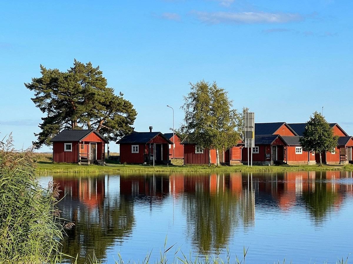 Campinghütte am Meer, Badestrand und Pool (Dusche/Wc im Servicegebäude) in Torsås und Umgebung