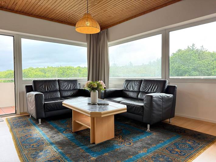 Ferienwohnung für 4 Personen, mit Ausblick und Sauna sowie Balkon, mit Haustier in Sahlenburg