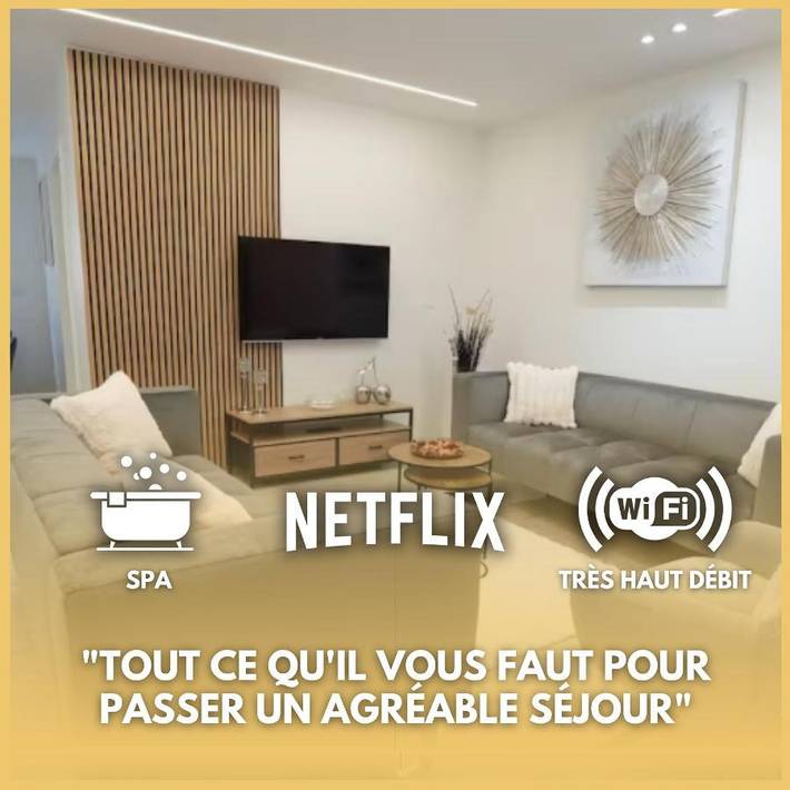 Appartement de vacances pour 6 personnes, avec terrasse et jacuzzi, animaux acceptés