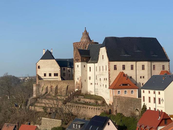 Ferienwohnung für 4 Personen, mit Balkon und Ausblick in Leisnig