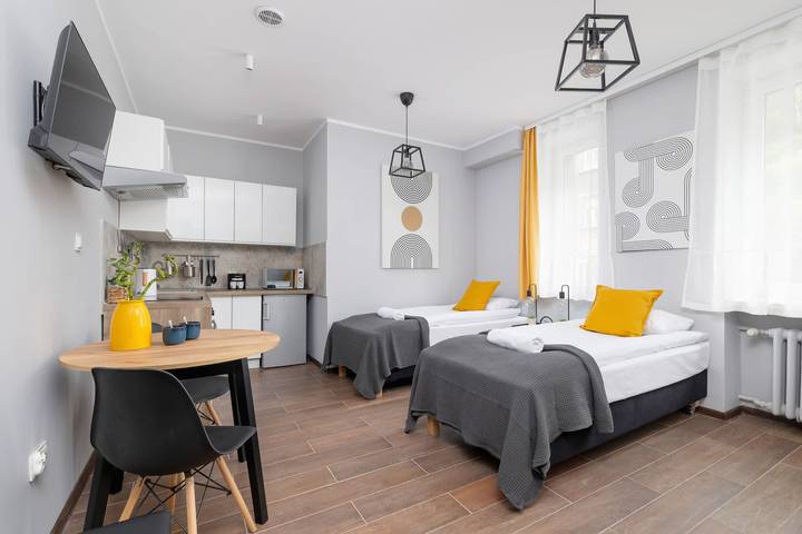 Studio dla 2 osób, zwierzęta dozwolone w Katowice