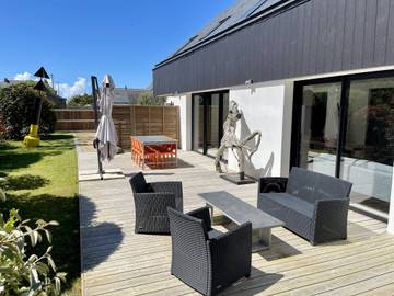 Cottage pour 8 personnes, avec jardin, animaux acceptés dans Kerhostin