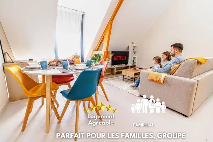 Appartement de vacances pour 6 personnes, avec vue