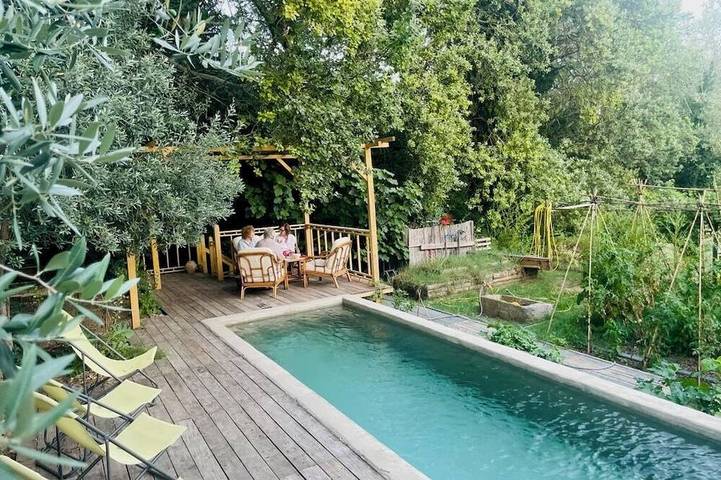 Cottage pour 4 personnes, avec piscine et jardin