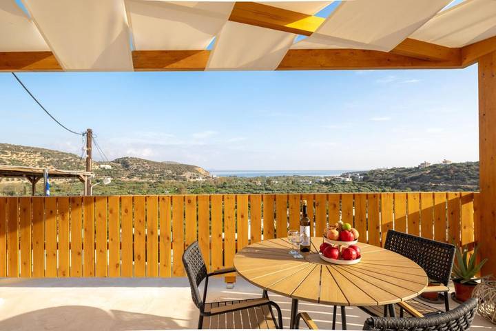 Maison de vacances pour 3 personnes, avec terrasse et vue