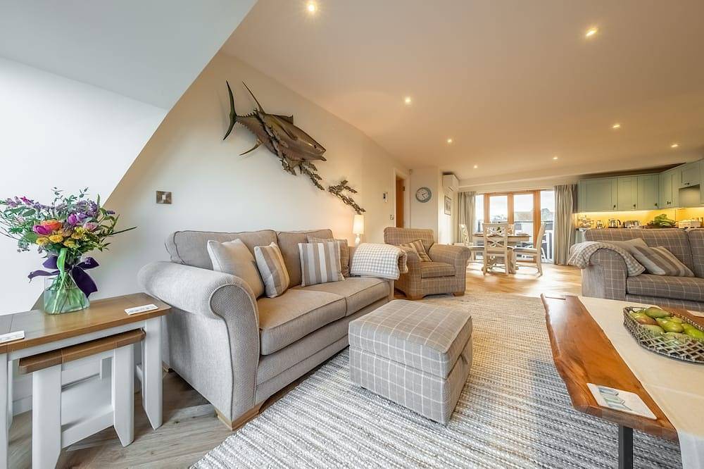 Geheel appartement, Een prachtig ingericht penthouse-appartement met een prachtig uitzicht. in Wells-next-the-Sea, Norfolk kust