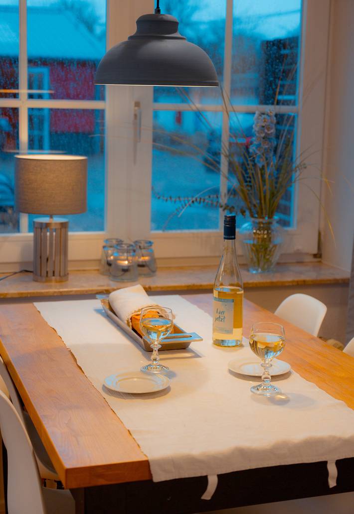 Ferienwohnung für 4 Personen, mit Terrasse und Sauna in Westermarkelsdorf