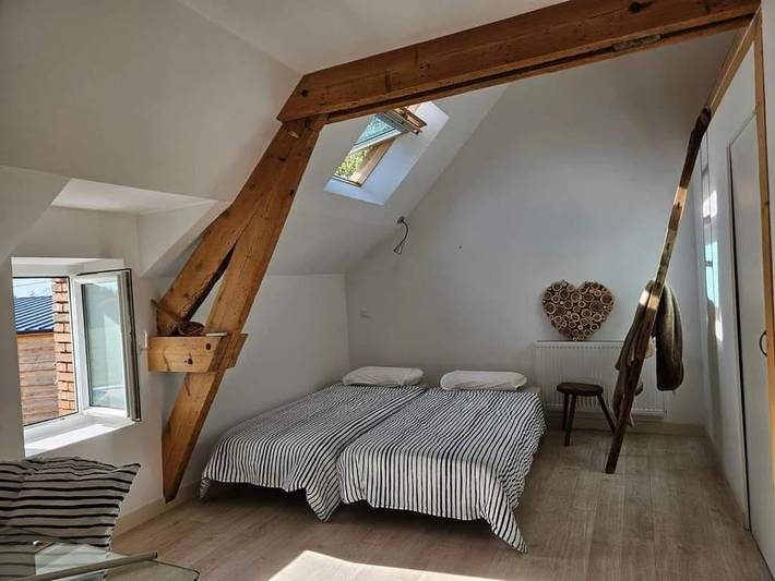 Chambre d’hôte pour 2 personnes, avec Terrasse ainsi que Jardin et Vue à Châteaubriant