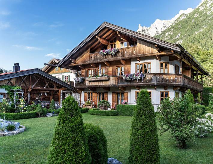 Hütte für 2 Personen, mit Ausblick und Sauna sowie Balkon im Karwendel - 2