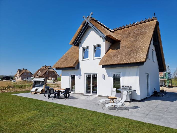 Ferienhaus für 6 Personen, mit Terrasse und Garten sowie Sauna in Poseritz