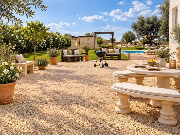 Ferienhaus 'Icon Salento Levante' mit Gemeinschaftspool, Garten und privatem Parkplatz in Lequile, Lecce Provinz