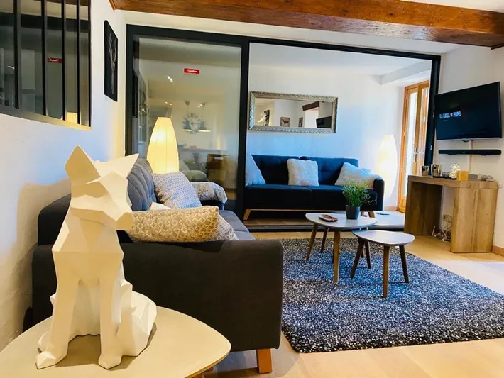 Ferienwohnung für 6 Personen, mit Garten und Terrasse sowie Sauna und Ausblick - 1
