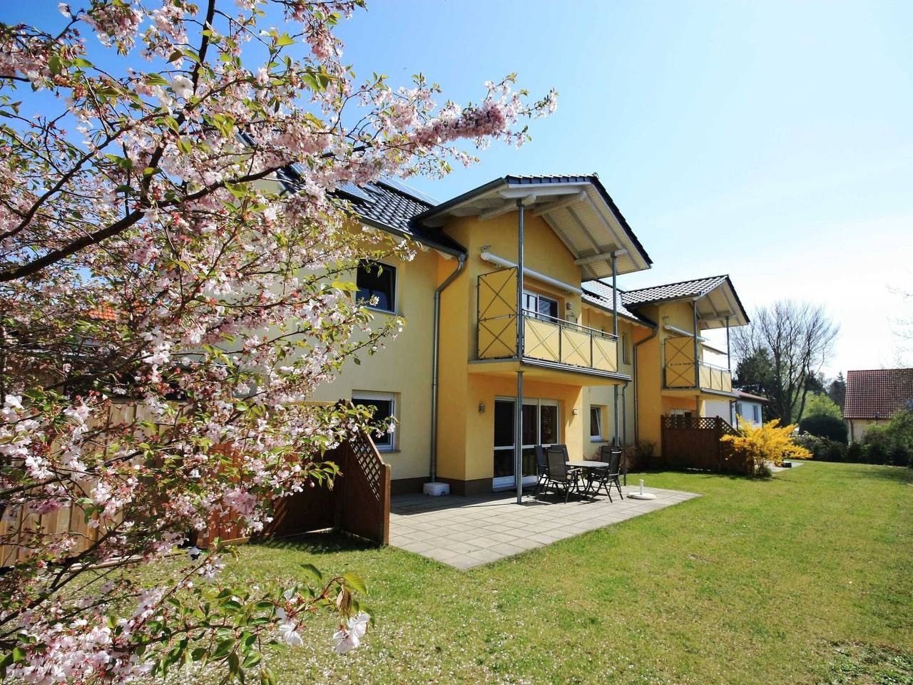 Ganze Ferienwohnung, **400m zum Sandstrand** südwest Ter/Blk Bj.08 E-Kamin in Koserow, Bernsteinbäder