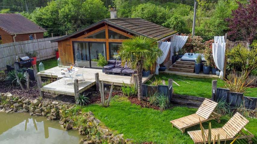 Vakantiehuis voor 3 personen, met tuin en whirlpool in de Champagne-Ardenne