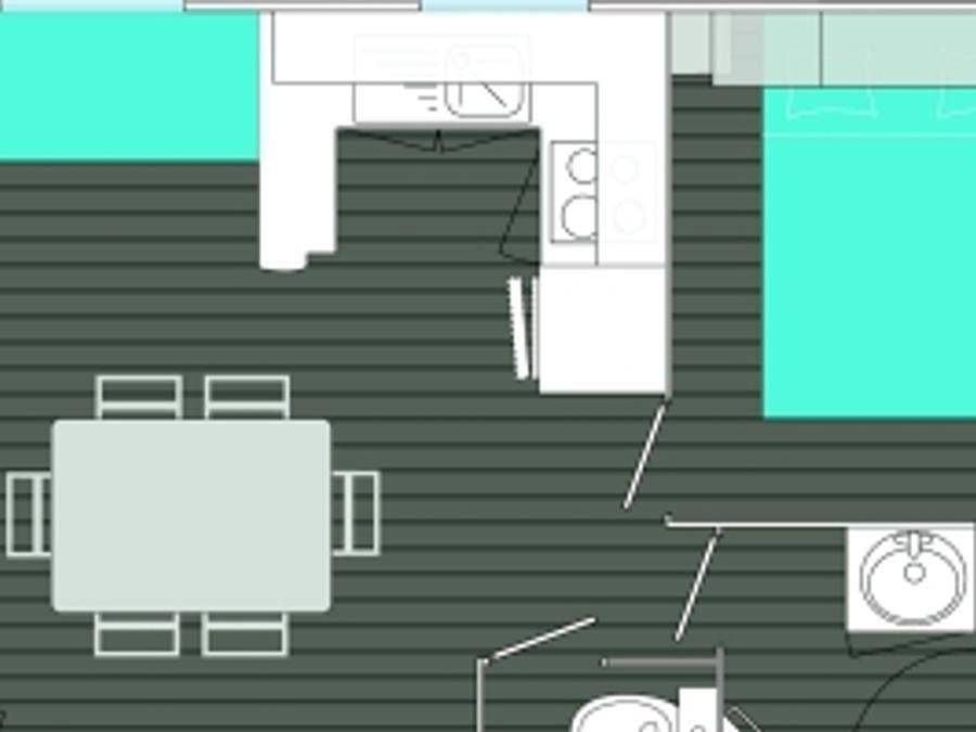 Sunêlia Camping les Nids du Lac - Mobilheim 6 personen - Mh3 Grand Charmeur 32 m² in Sanchey, Épinal und Umgebung